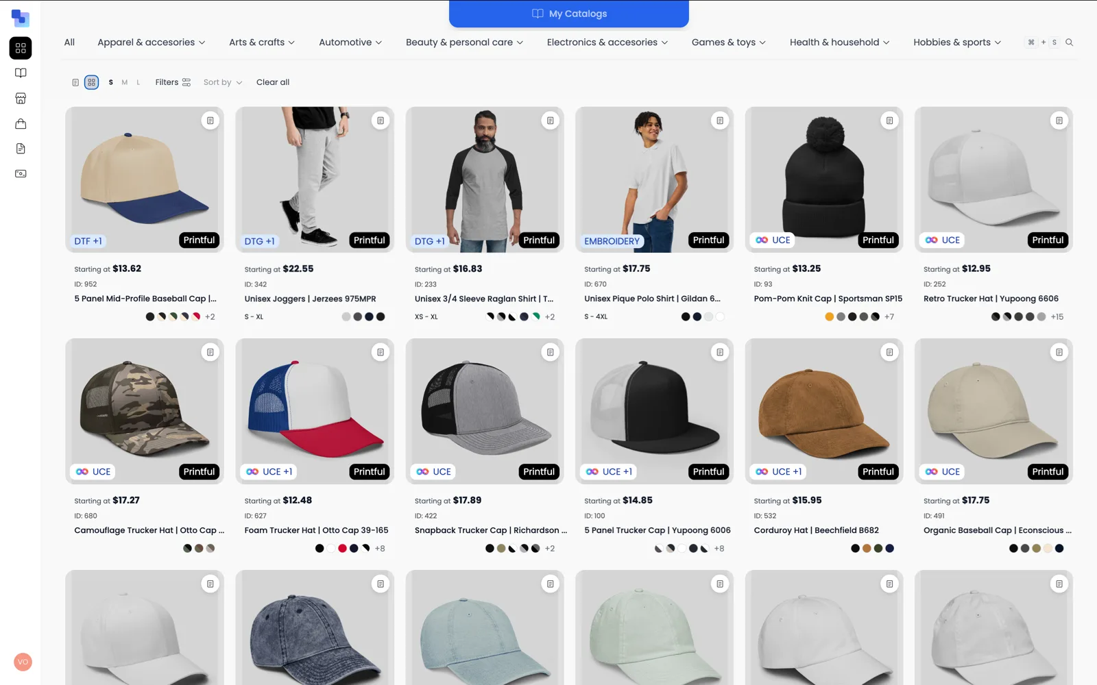 The Brikl Marketplace — browse decorated products from 190+ wholesale brands at real-time wholesale cost