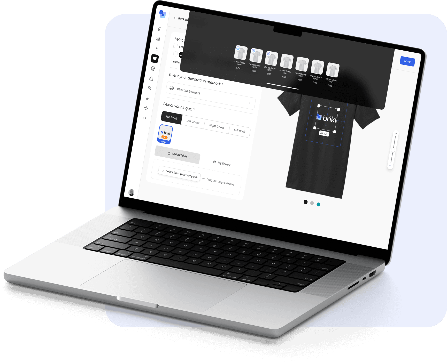 Brikl API-first architecture connecting distributors, decorators, and suppliers