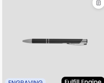 Silver-Trim Laserable Pens — Custom Pens & Writing on Brikl
